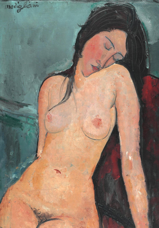 Seated Nude 1916 Wall Art Print - Room Four