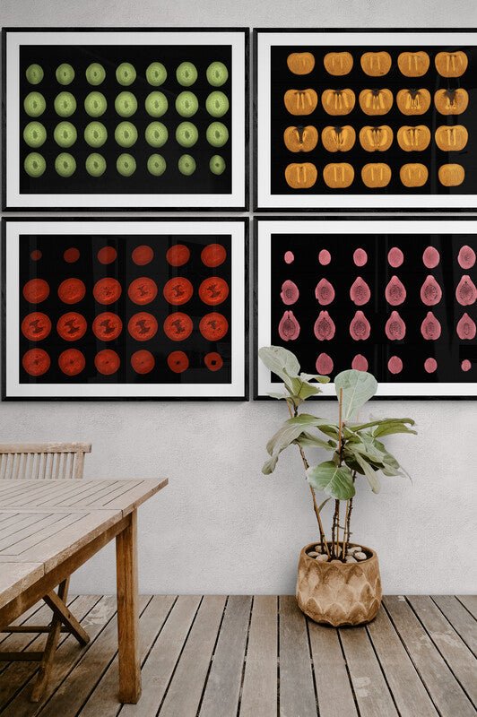 Strawberry Fruit MRI Scan Kitchen Wall Art Print - Room Four