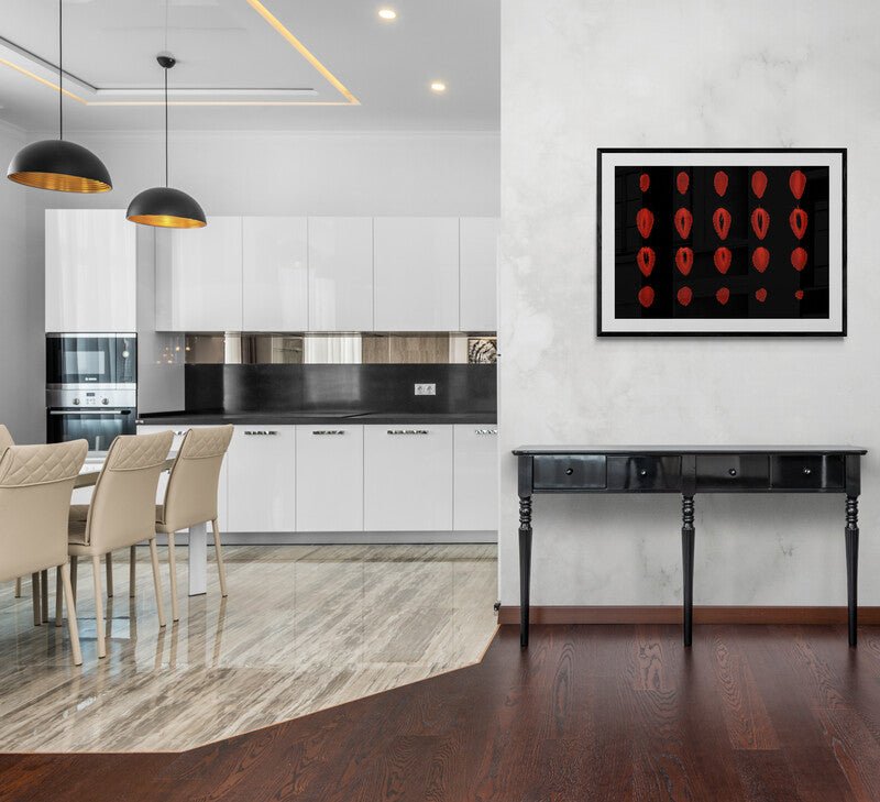 Strawberry Fruit MRI Scan Kitchen Wall Art Print - Room Four