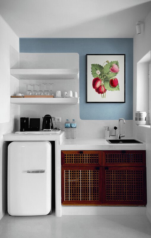Strawberry Plant Vintage Wall Art Print 2 - Room Four