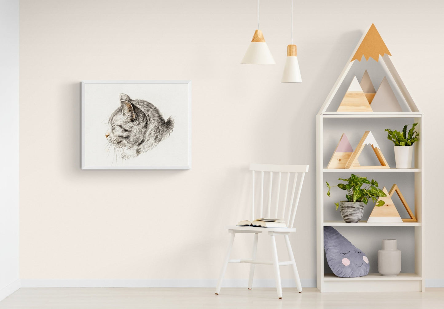 Tabby Cat Wall Art Print - Room Four