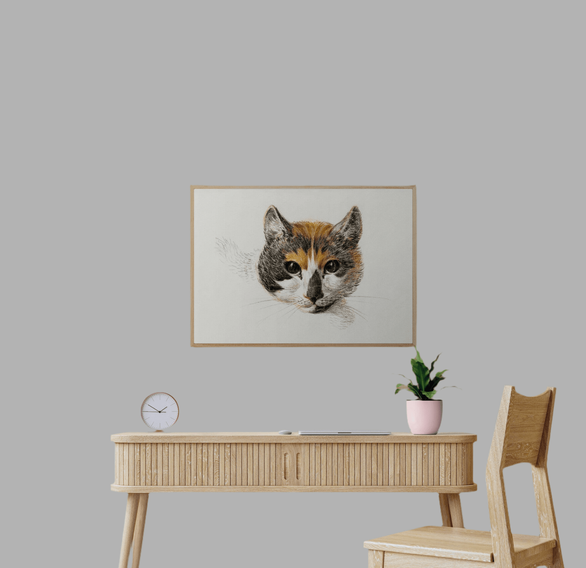 Tabby Cat Wall Art Print - Room Four