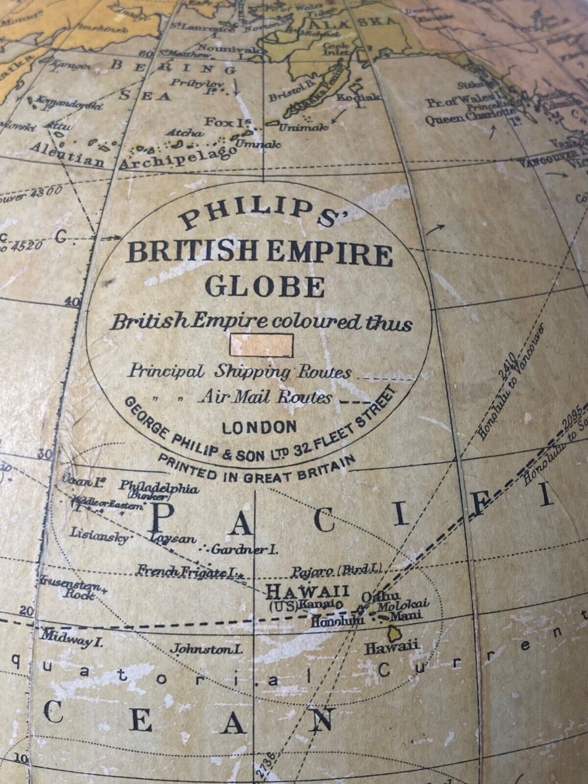 Terrestrial Globe - BRITISH EMPIRE - Room Four