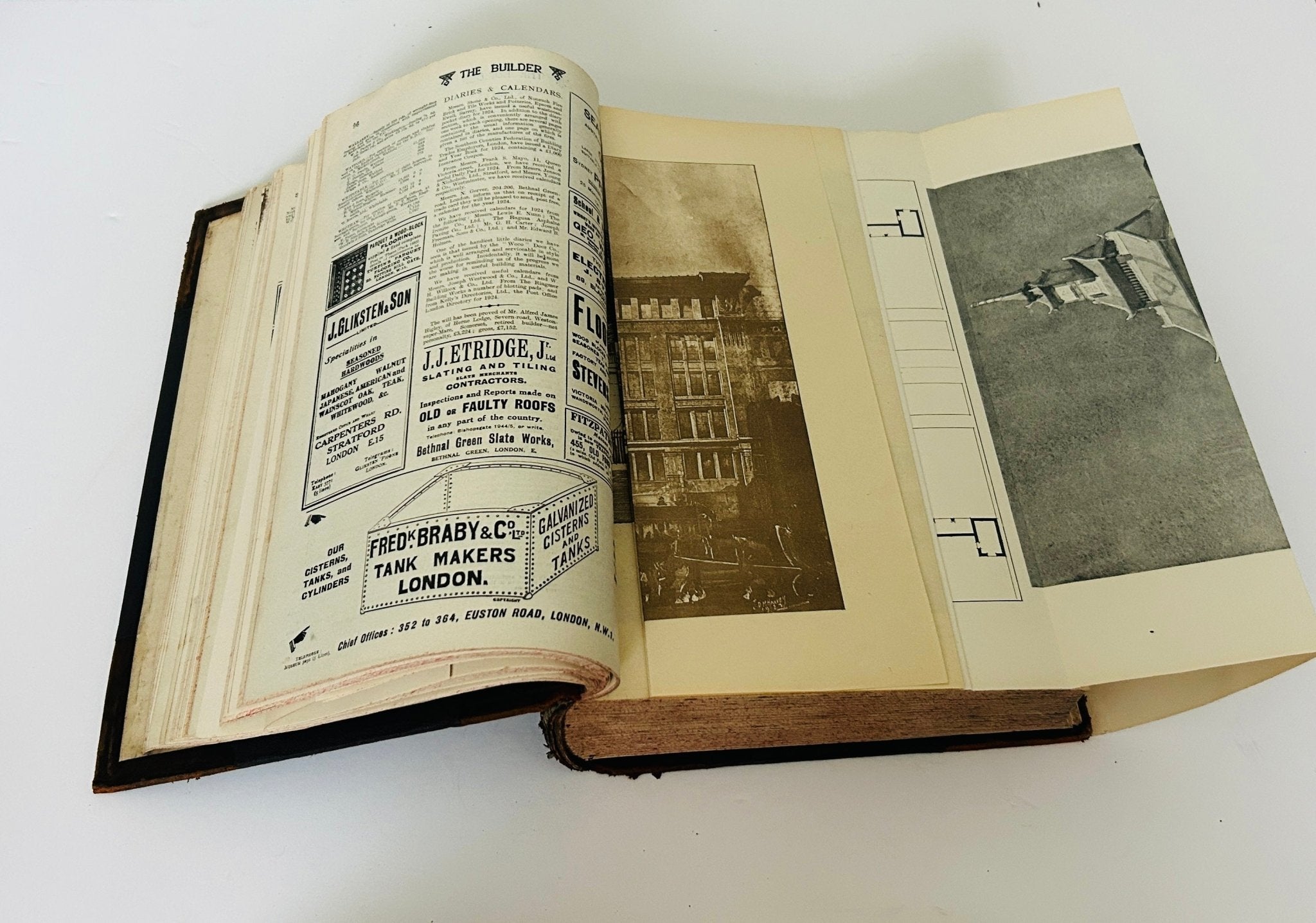 The Builder Antique Bound Volume CXXVI - January to June 1924 Architecture - Room Four