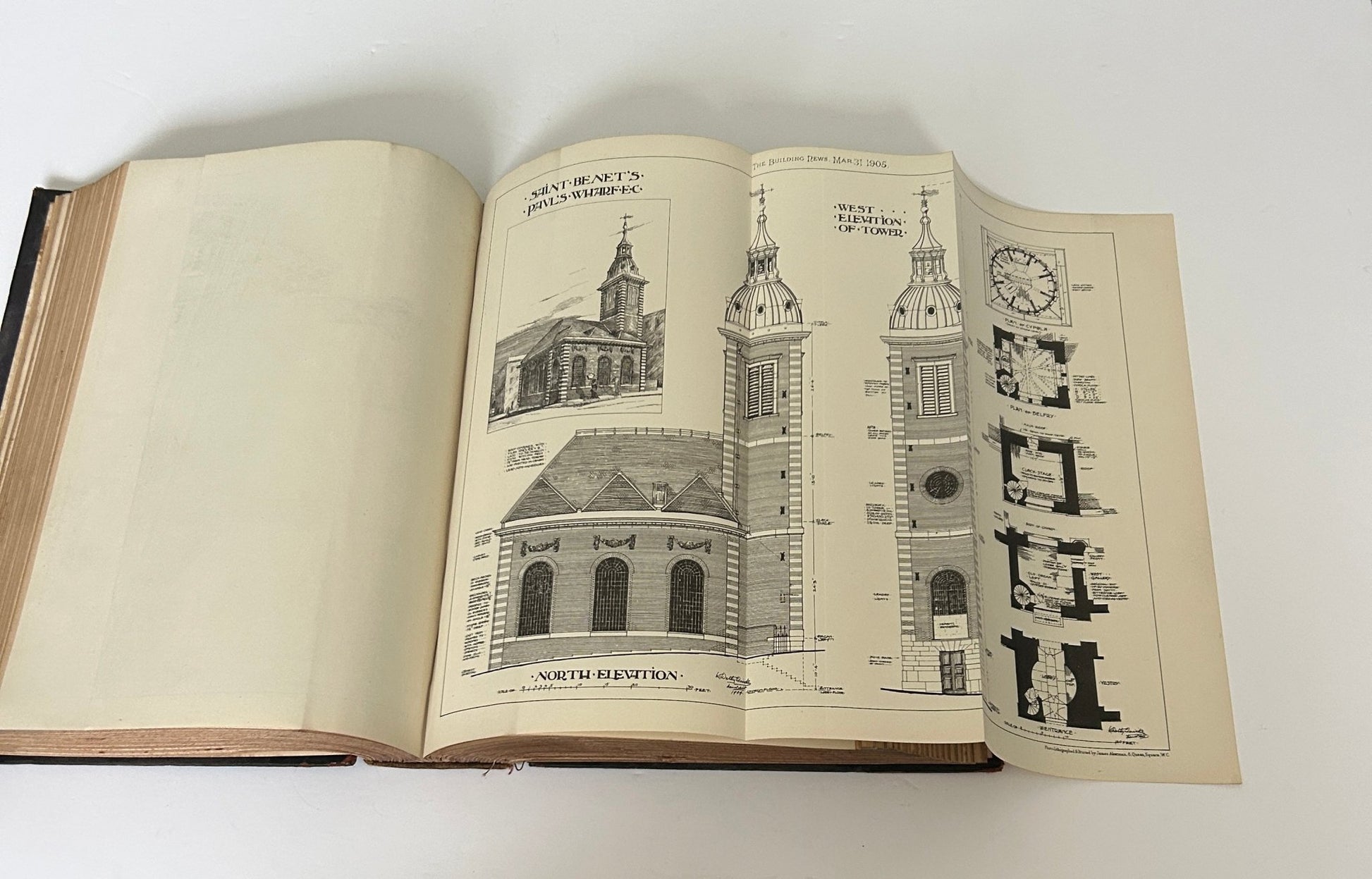 The Building News and Engineering Journal Volume The Eighty Eighth - Architecture Antique Book - Room Four