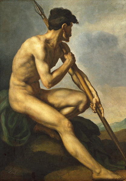 The Warrior Male Nude Wall Art Print - Room Four