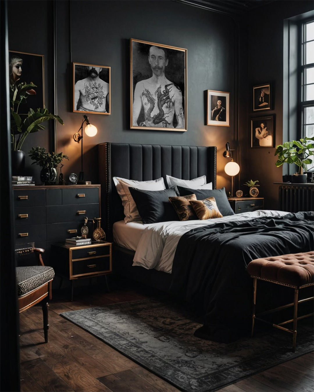 Victorian Tattoo Wall Art Print - Dragon - Room Four