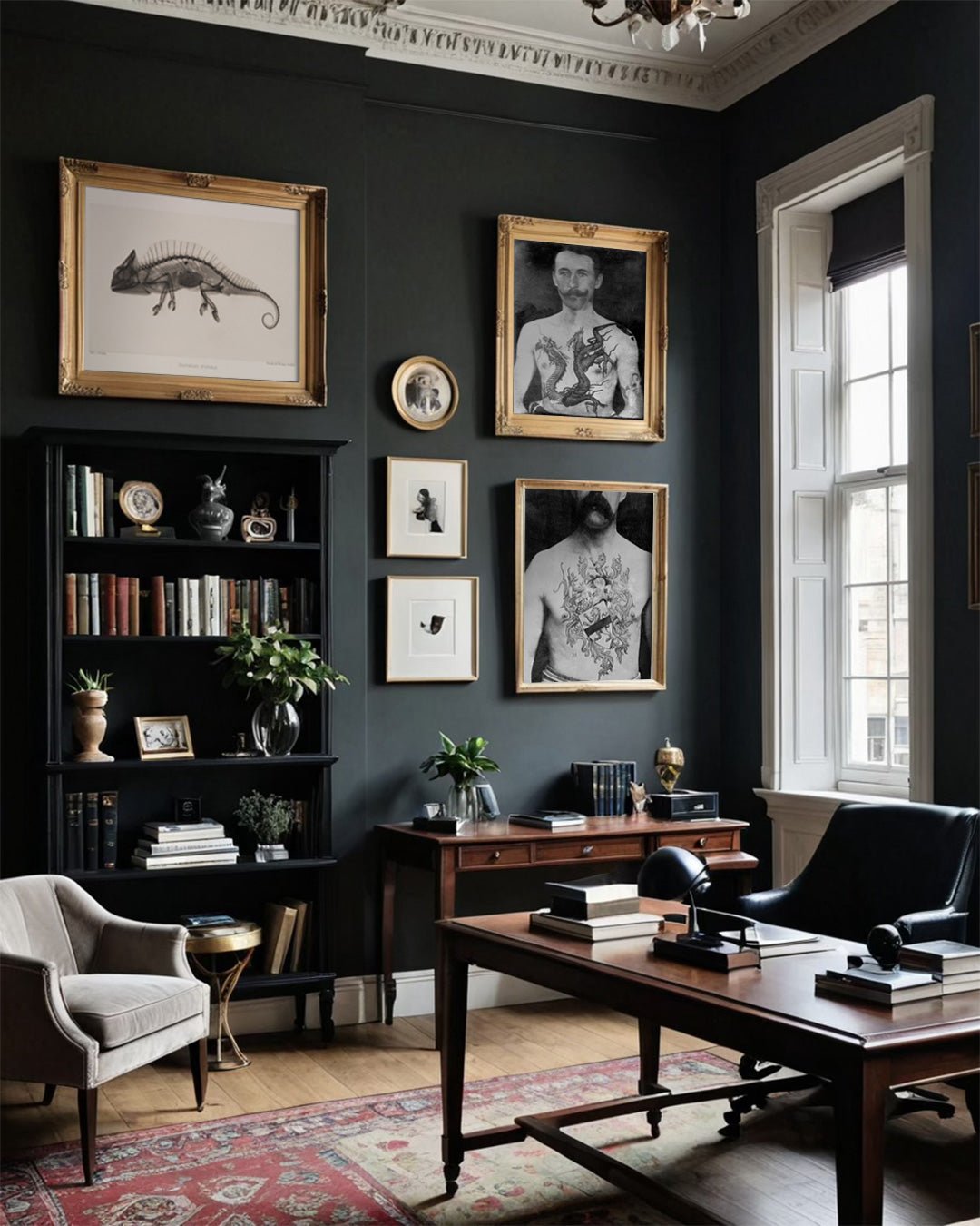 Victorian Tattoo Wall Art Print - Dragon - Room Four