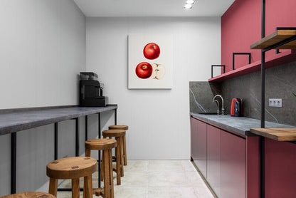 Vintage Fruit Wall Art Print Red Apples - Room Four