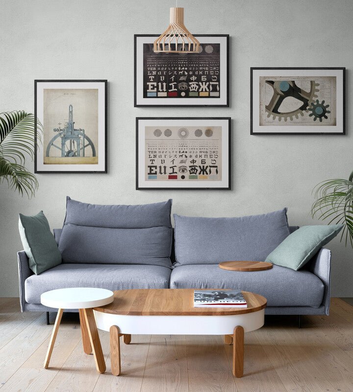 Vintage Industrial Wall Art Print : Méchanique No.8 - Room Four