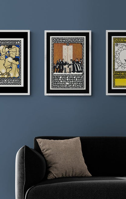 Vintage Wall Art Print - "One for All ! " - Room Four