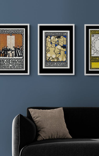 Vintage Wall Art Print - Vaudeville Act 4 - Room Four