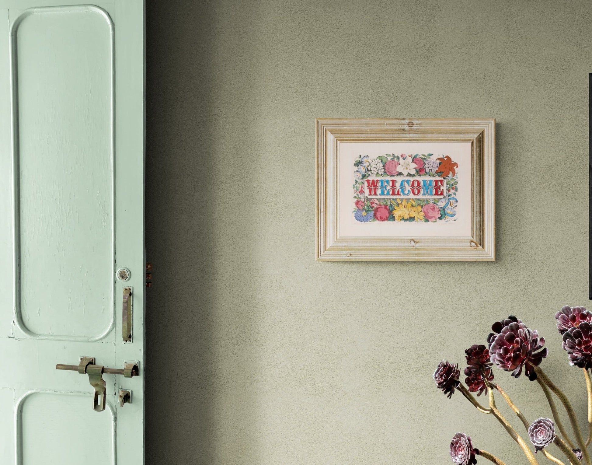"Welcome" Floral Print - Room Four