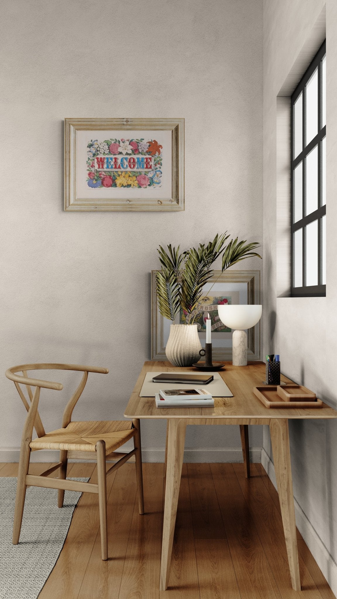 "Welcome" Floral Print - Room Four
