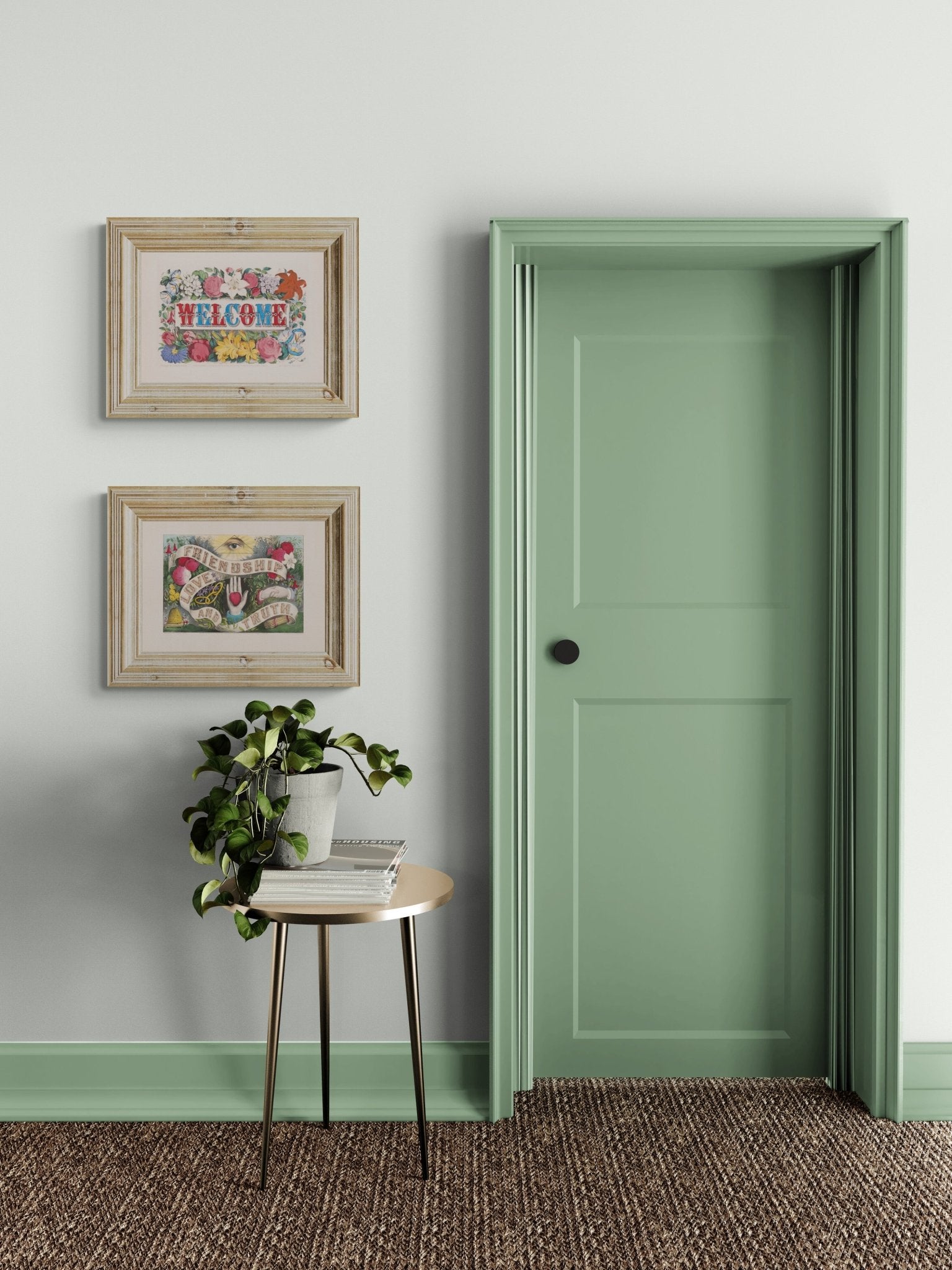 "Welcome" Floral Print - Room Four
