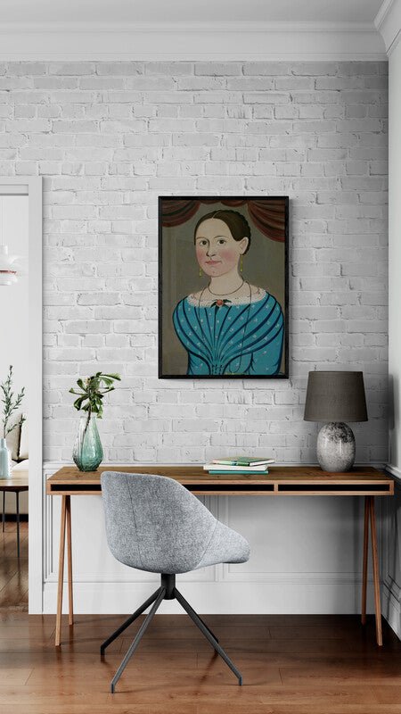 Woman in Blue dress - Room Four