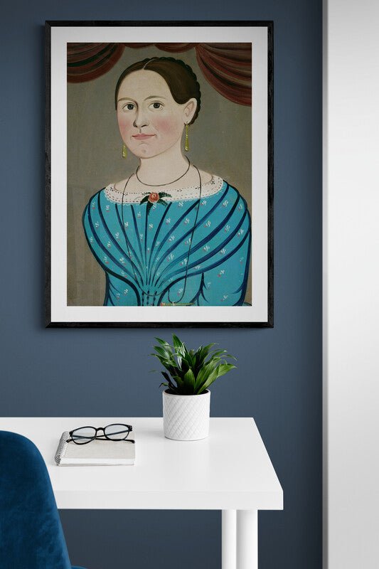 Woman in Blue dress - Room Four