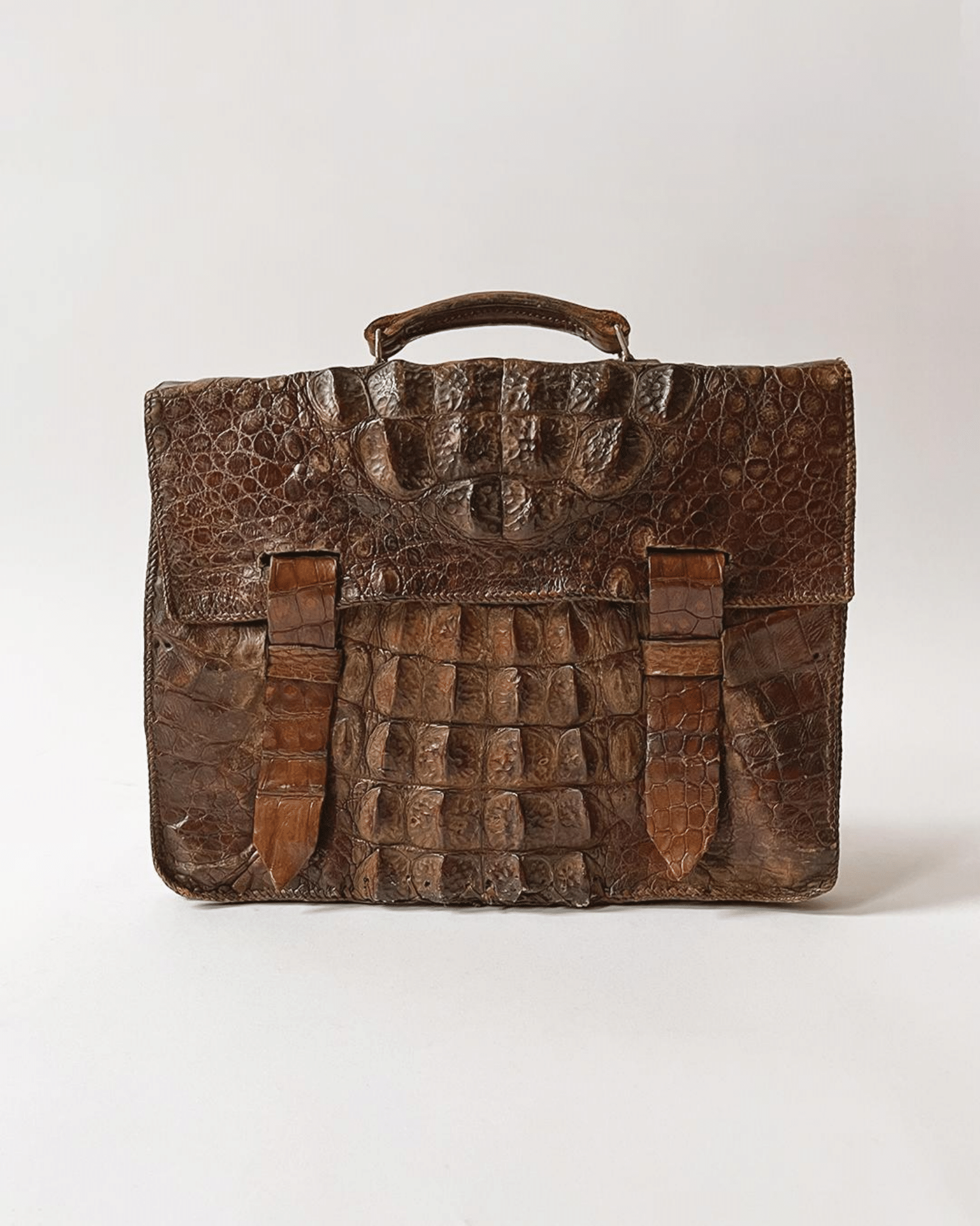 1930's Vintage Crocodile Satchel - Room Four