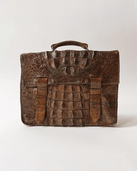 1930's Vintage Crocodile Satchel - Room Four