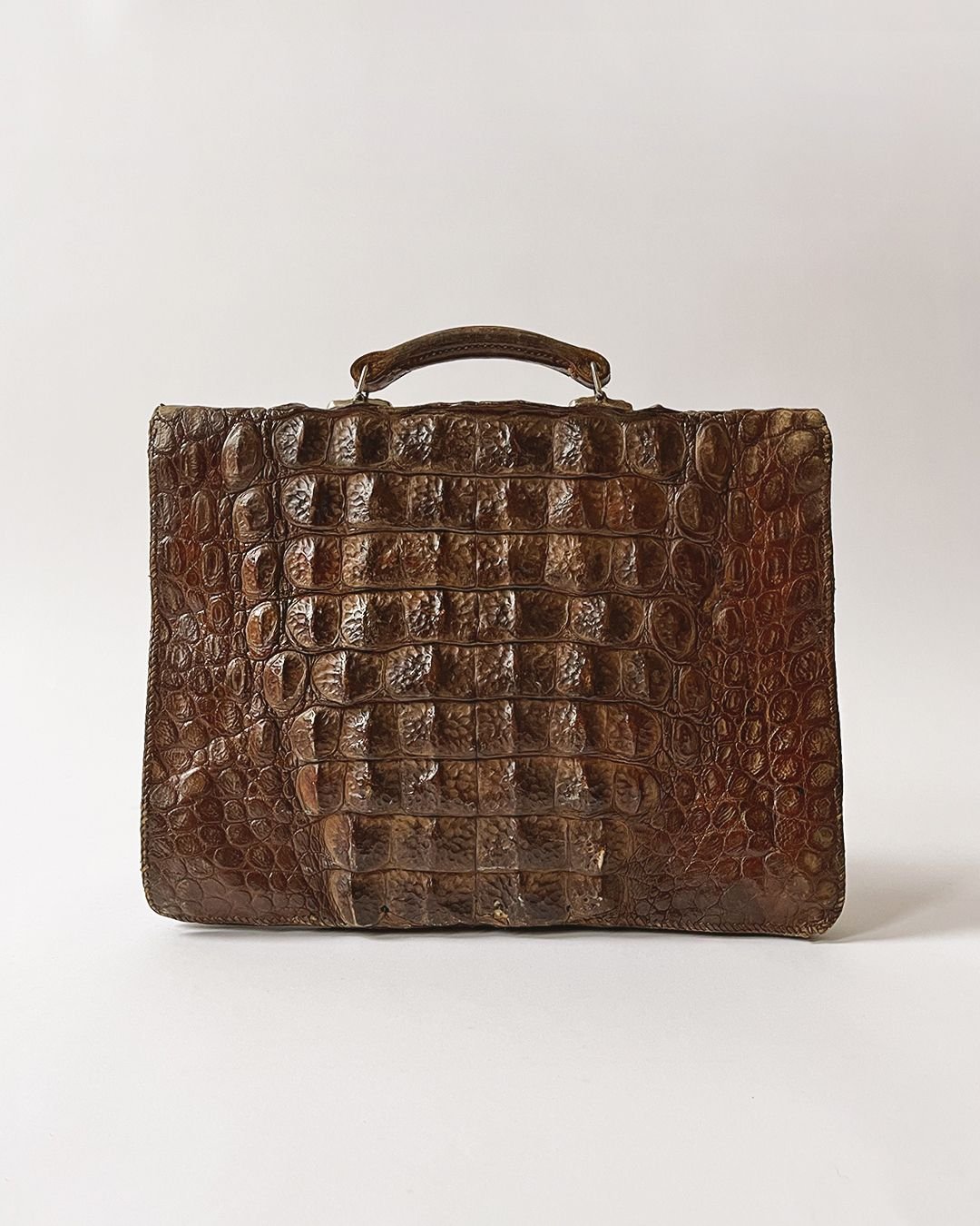 1930's Vintage Crocodile Satchel - Room Four
