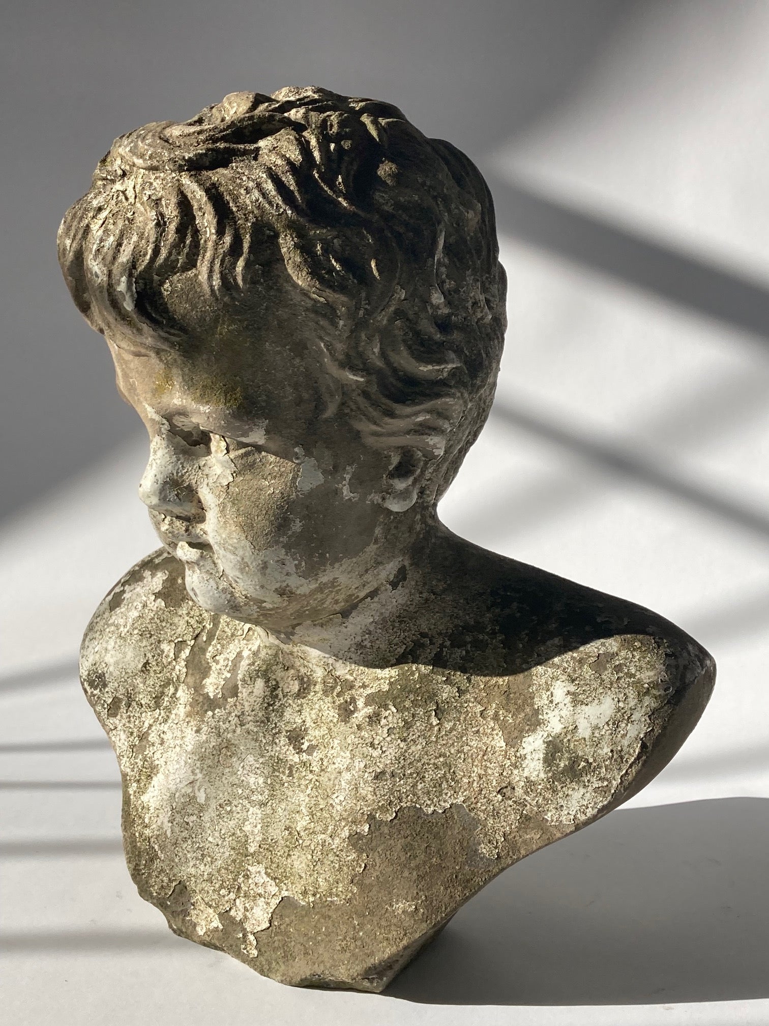 19th Century Stone Carving Boy - Room Four