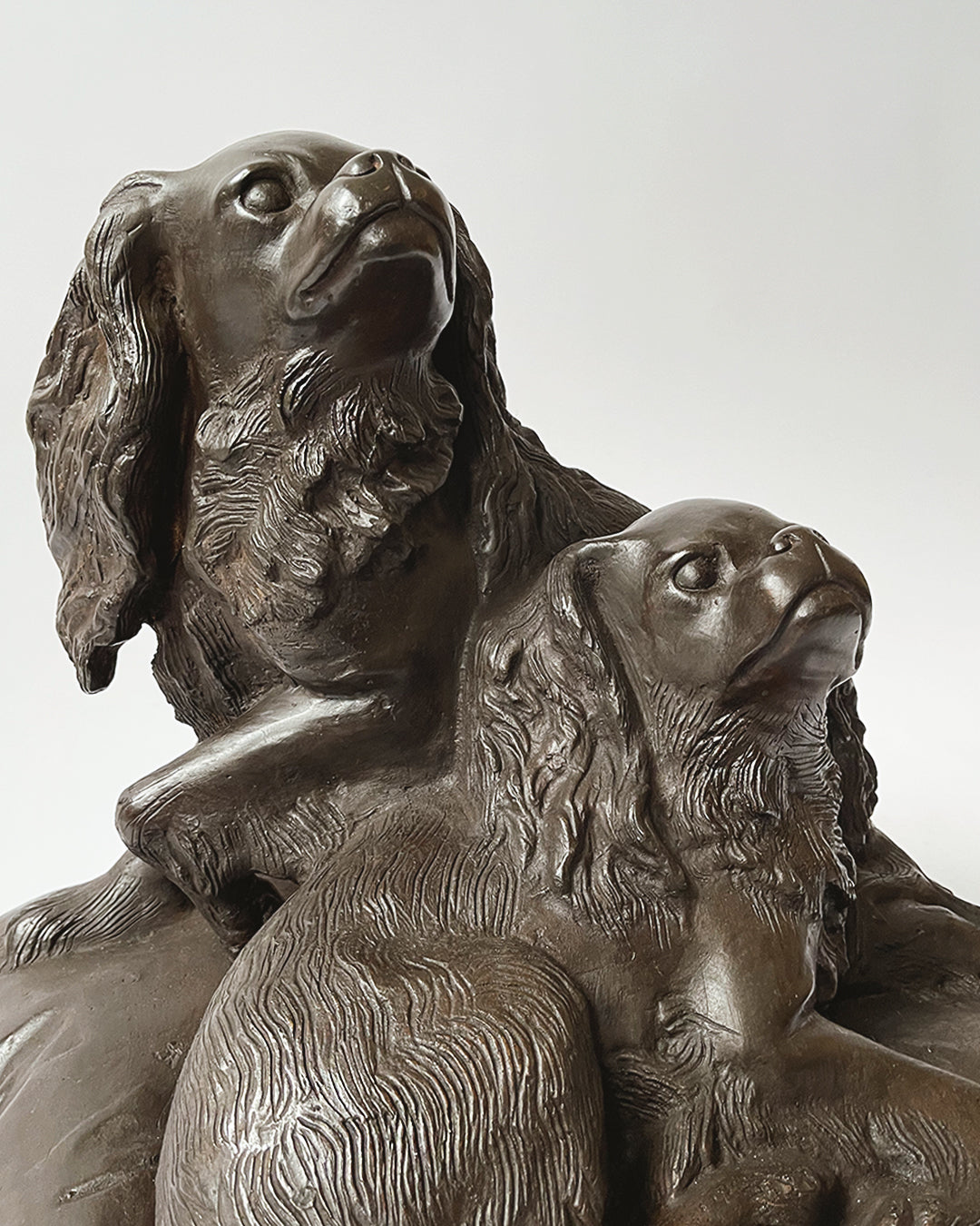 French Bronze Cavalier King Charles Spaniels