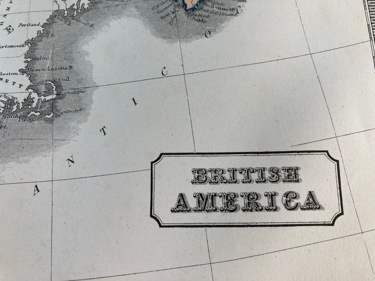 British America - 1863 Map