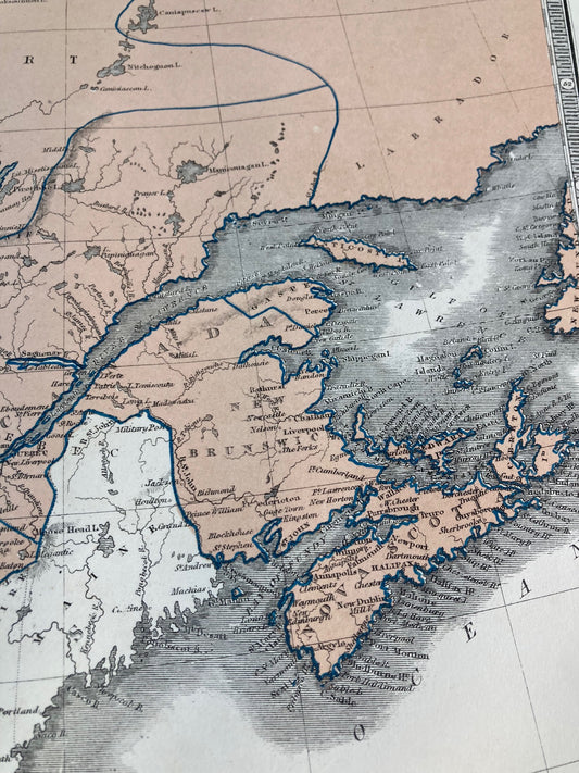 British America - 1863 Map