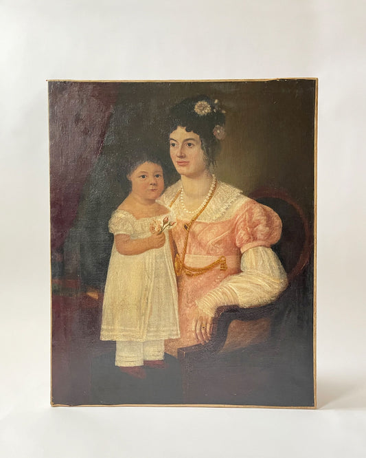 Pintura al óleo de retrato victoriano 