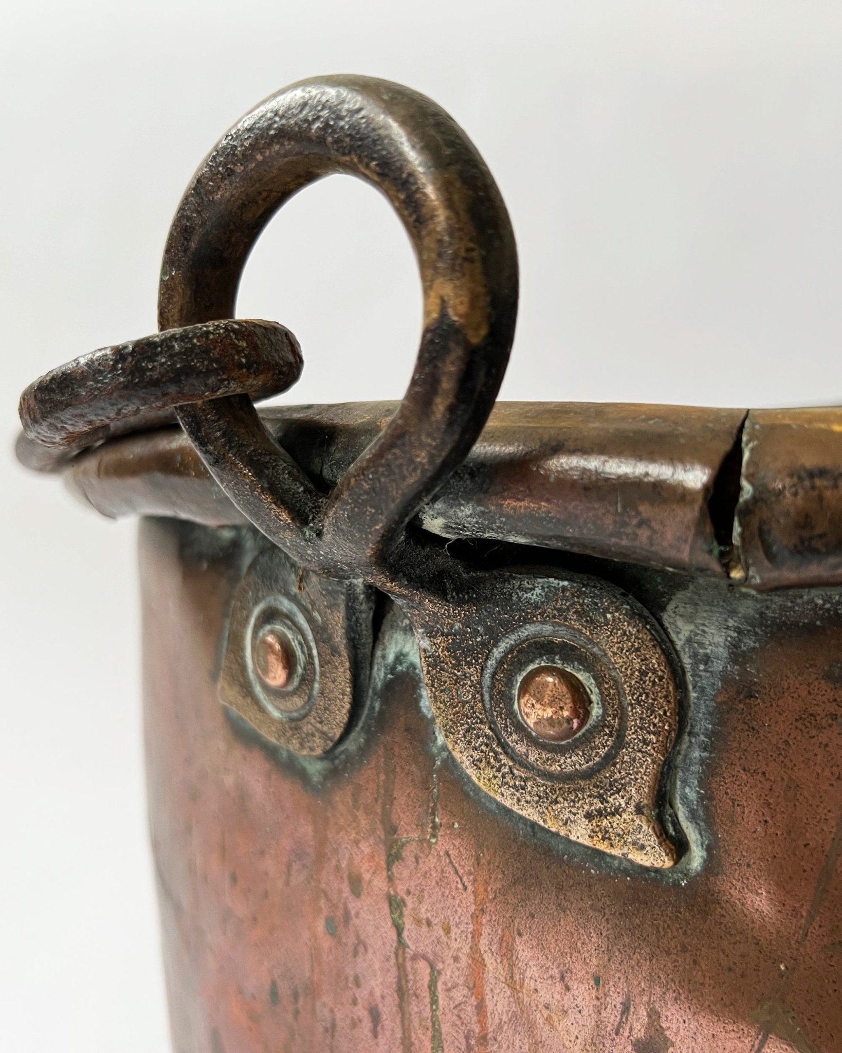 Antique Copper coal / log bin - Room Four