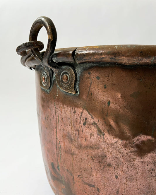 Antique Copper coal / log bin - Room Four