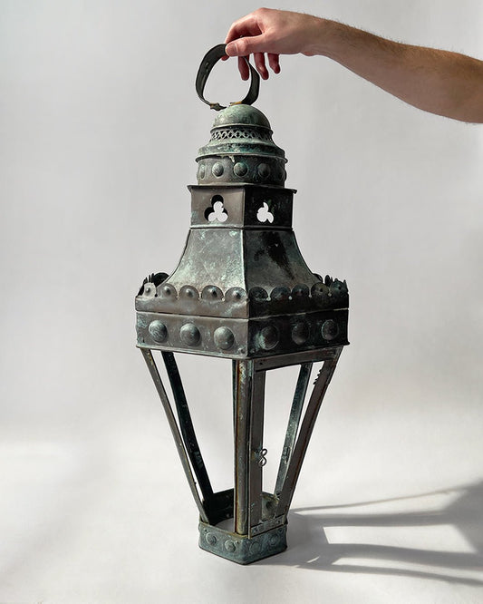 Antique Copper Lantern - Room Four