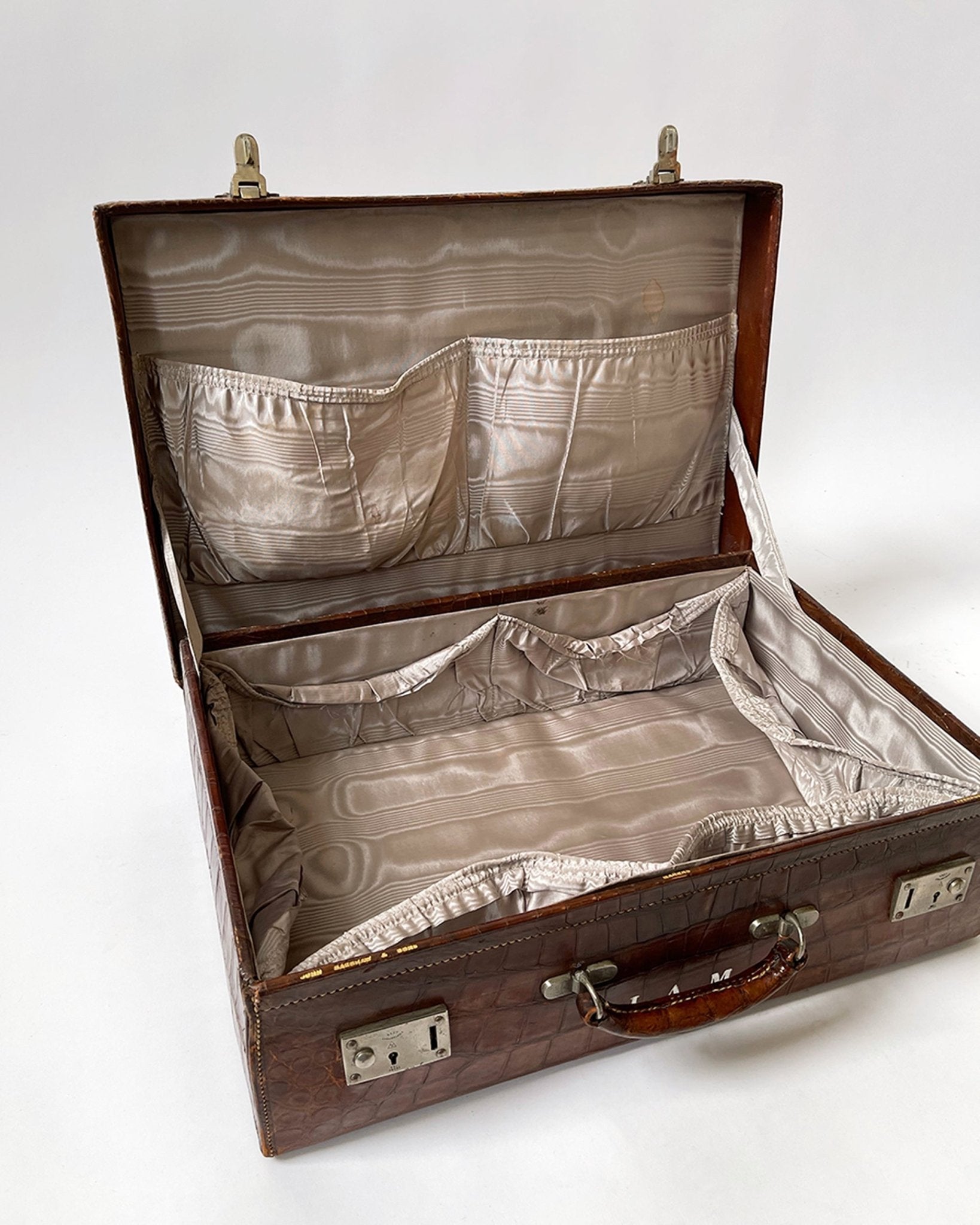 Crocodile skin case - circa 1910 - Room Four