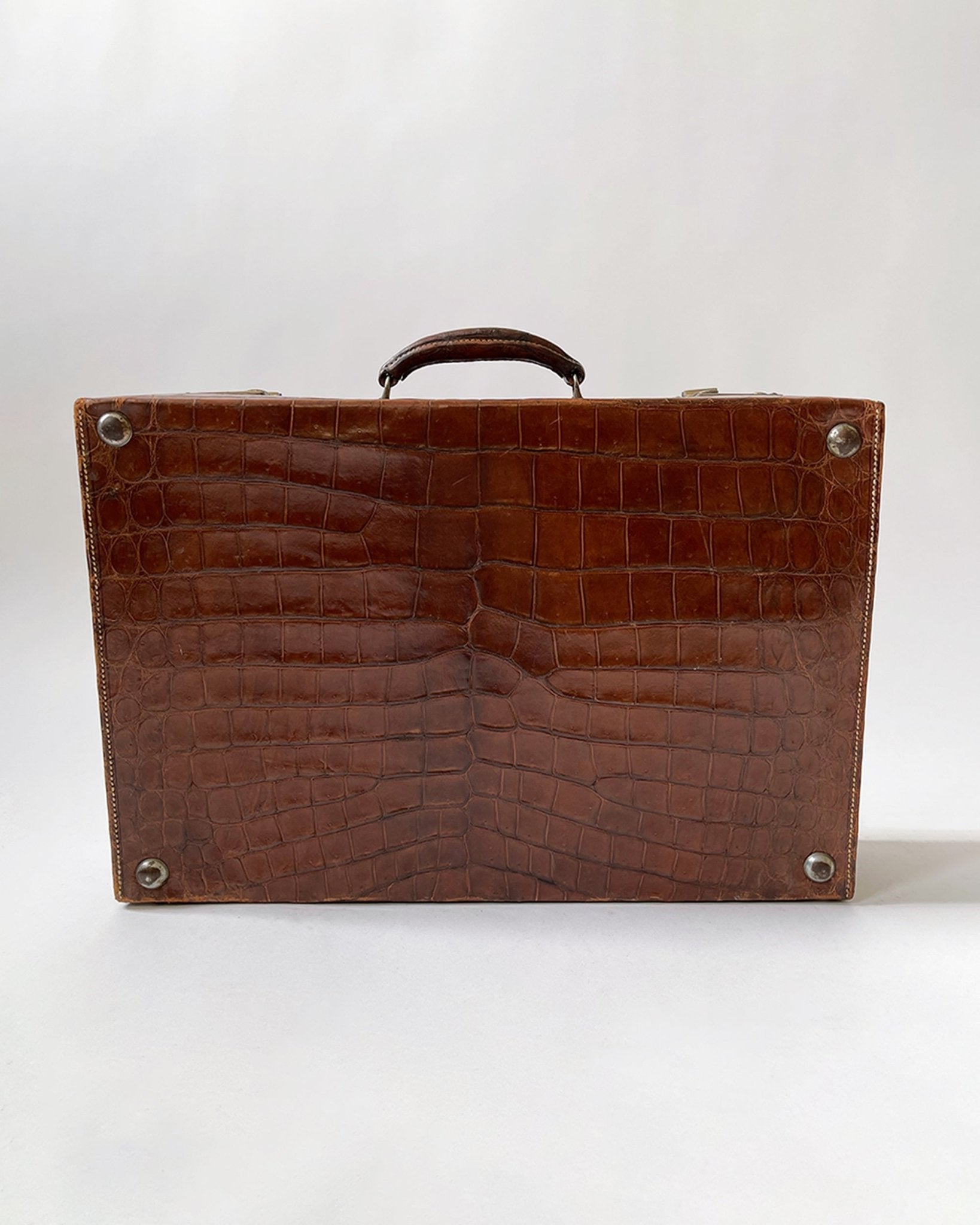 Crocodile skin case - circa 1910 - Room Four
