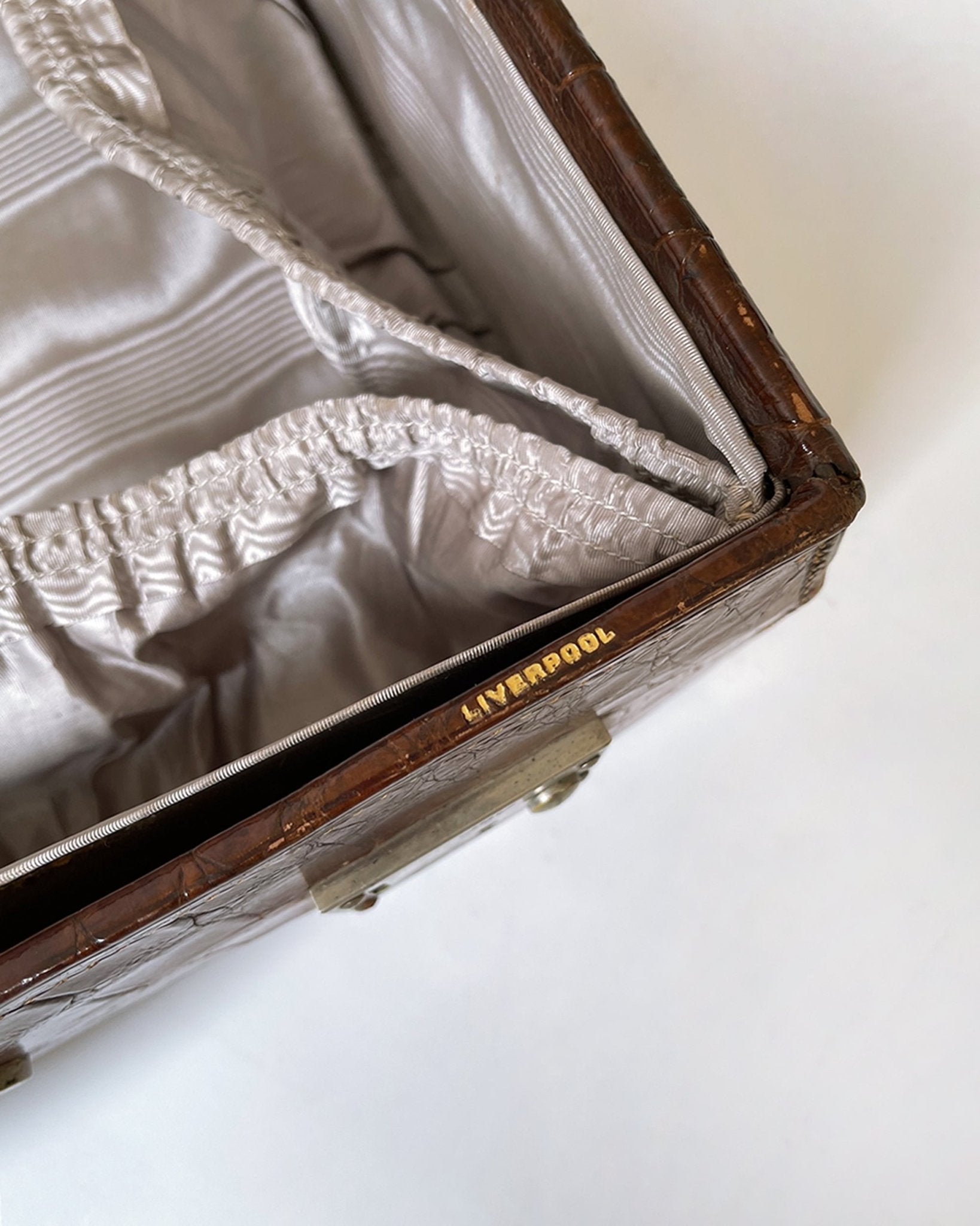 Crocodile skin case - circa 1910 - Room Four