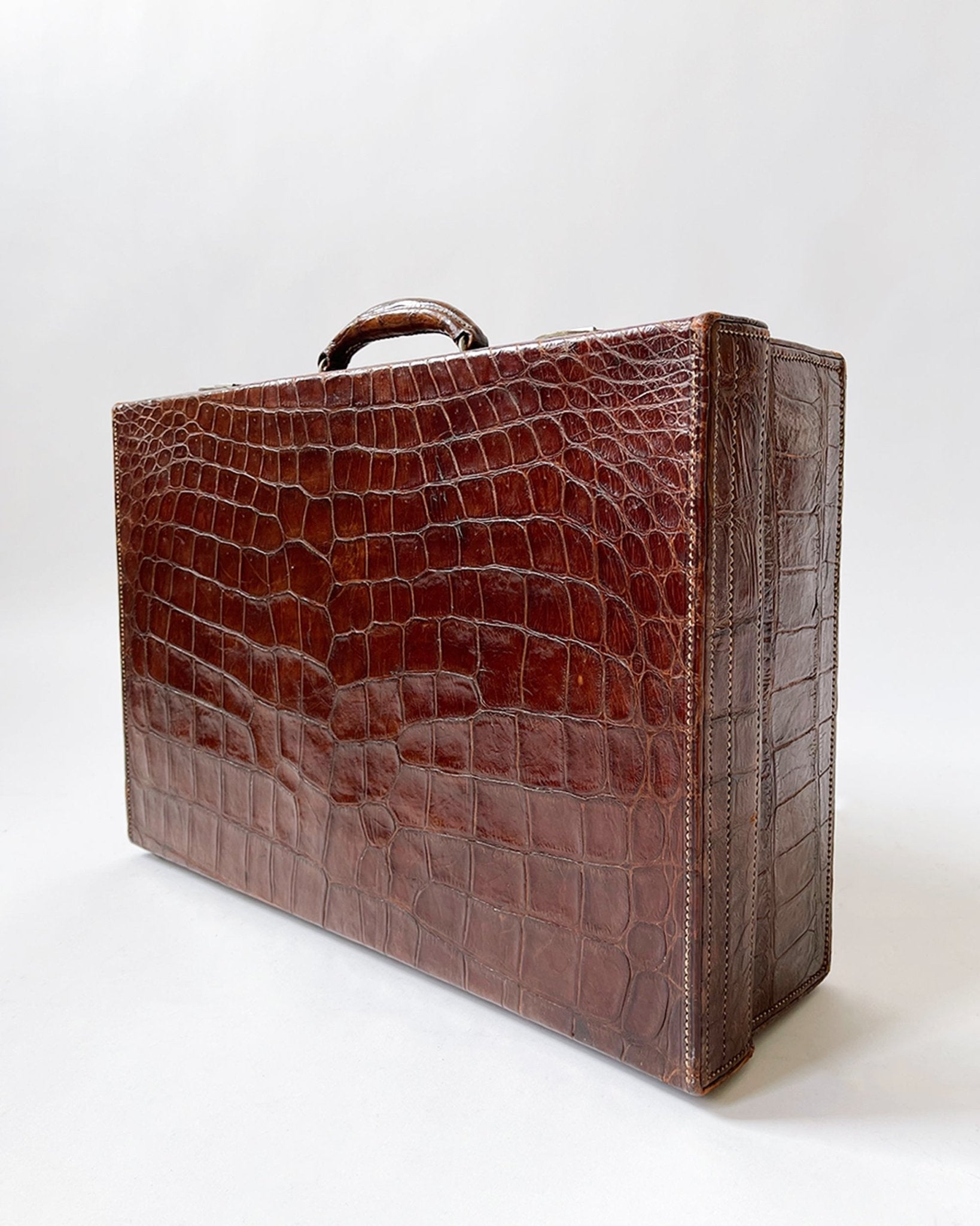 Crocodile skin case - circa 1910 - Room Four