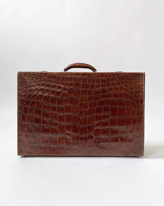 Crocodile skin case - circa 1910 - Room Four