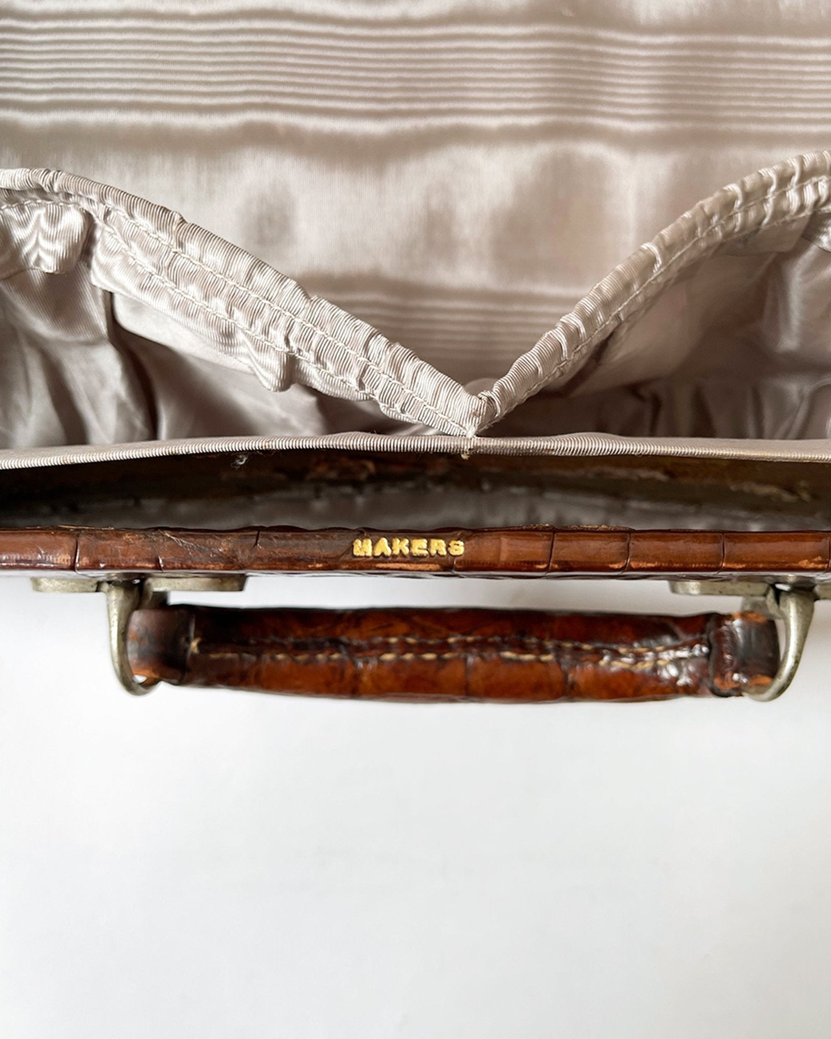Crocodile skin case - circa 1910 - Room Four
