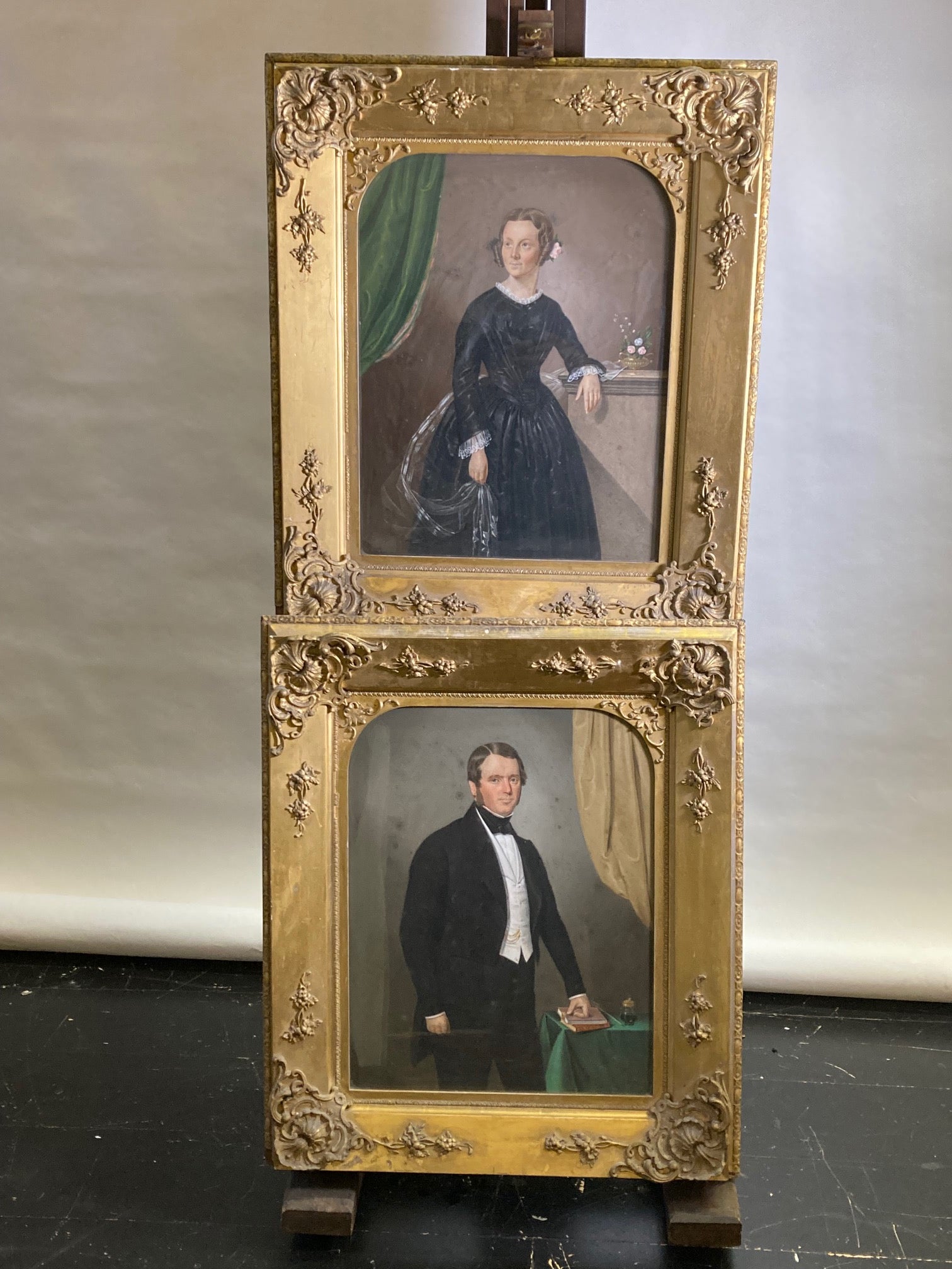 Pair of Portraits 19th Century - Room Four