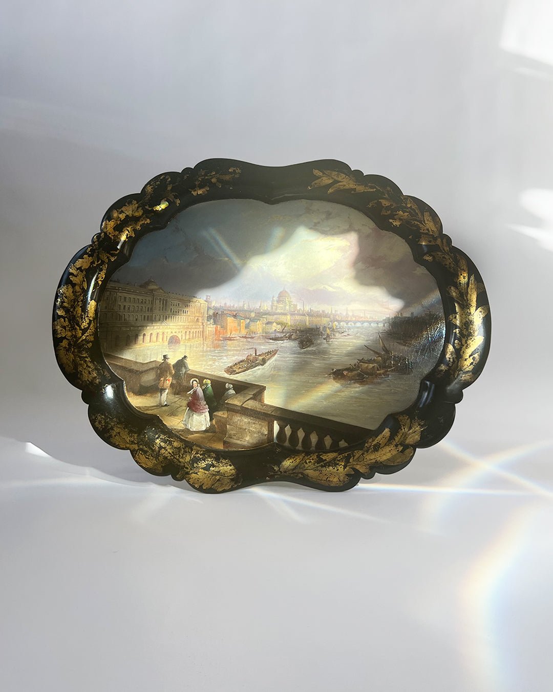 Sold - Jennens & Bettridge : A Victorian Papier Mache View Of London - Room Four