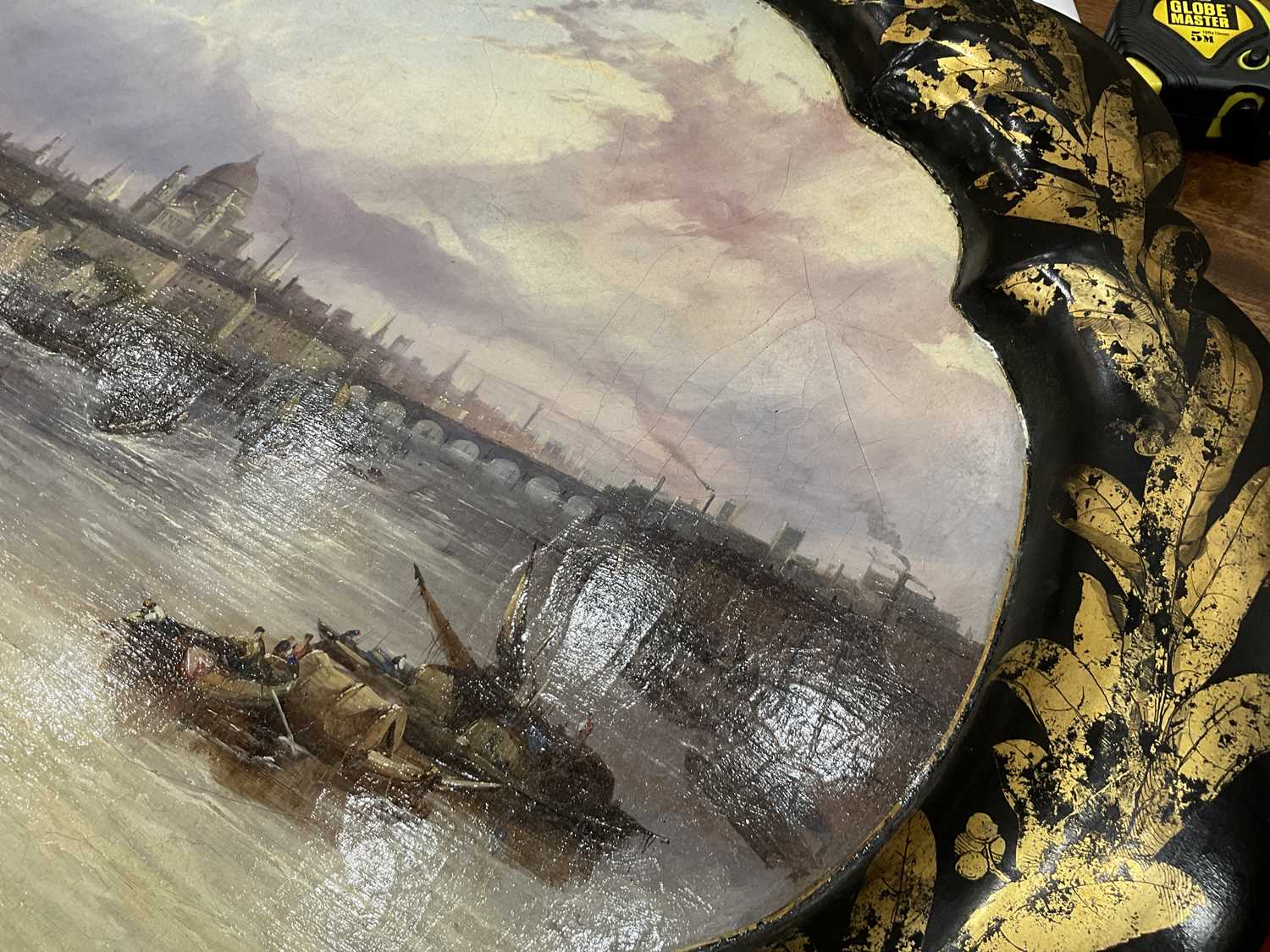 Sold - Jennens & Bettridge : A Victorian Papier Mache View Of London - Room Four