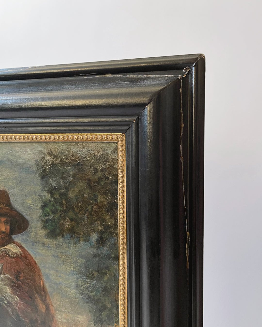Sold Out - Antique Oil Painting Noble on a White Horse - Room Four