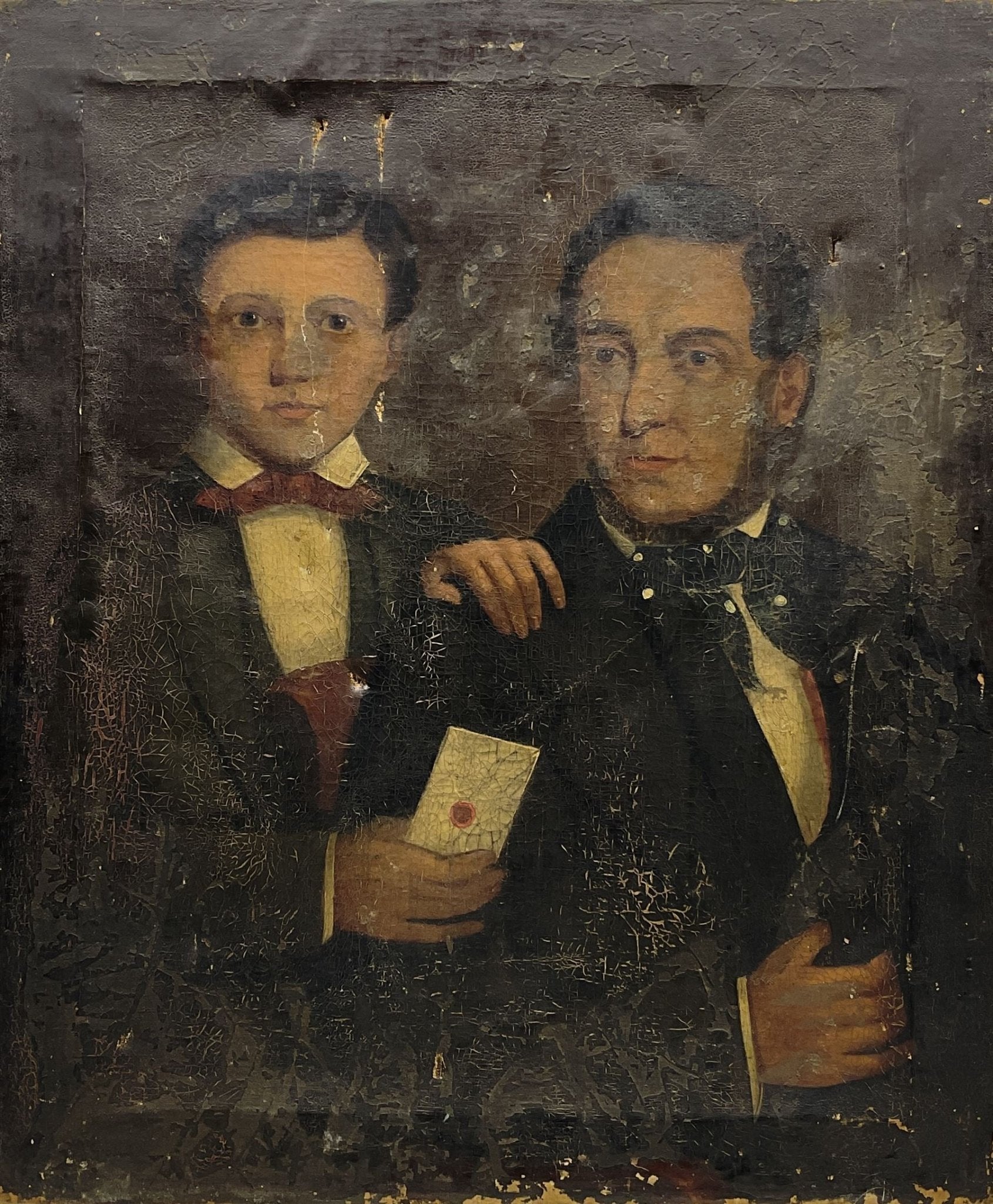 The letter - 1800's double portrait - Room Four