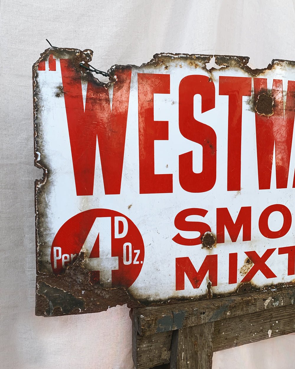 Vintage Enamel Sign - Room Four