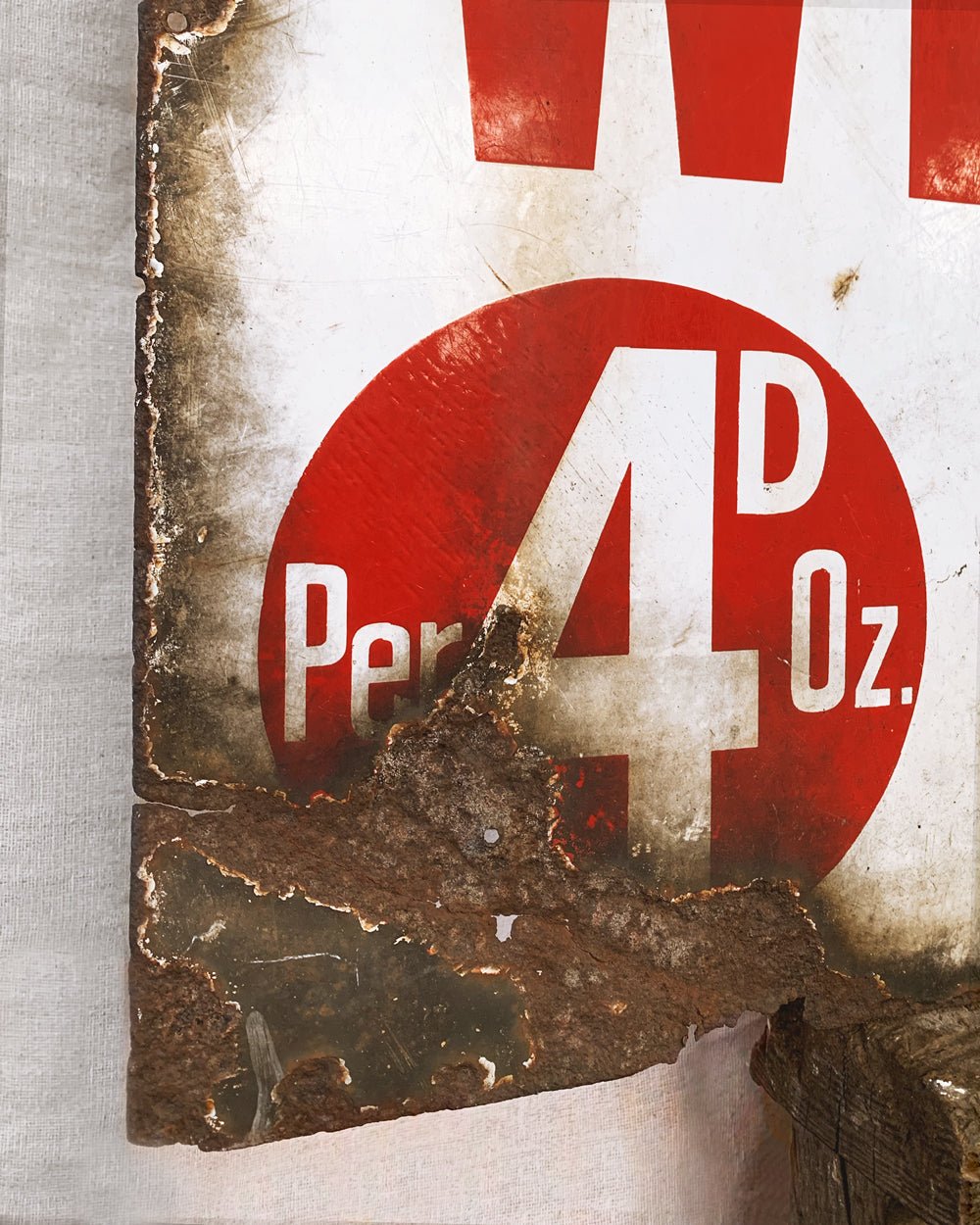 Vintage Enamel Sign - Room Four