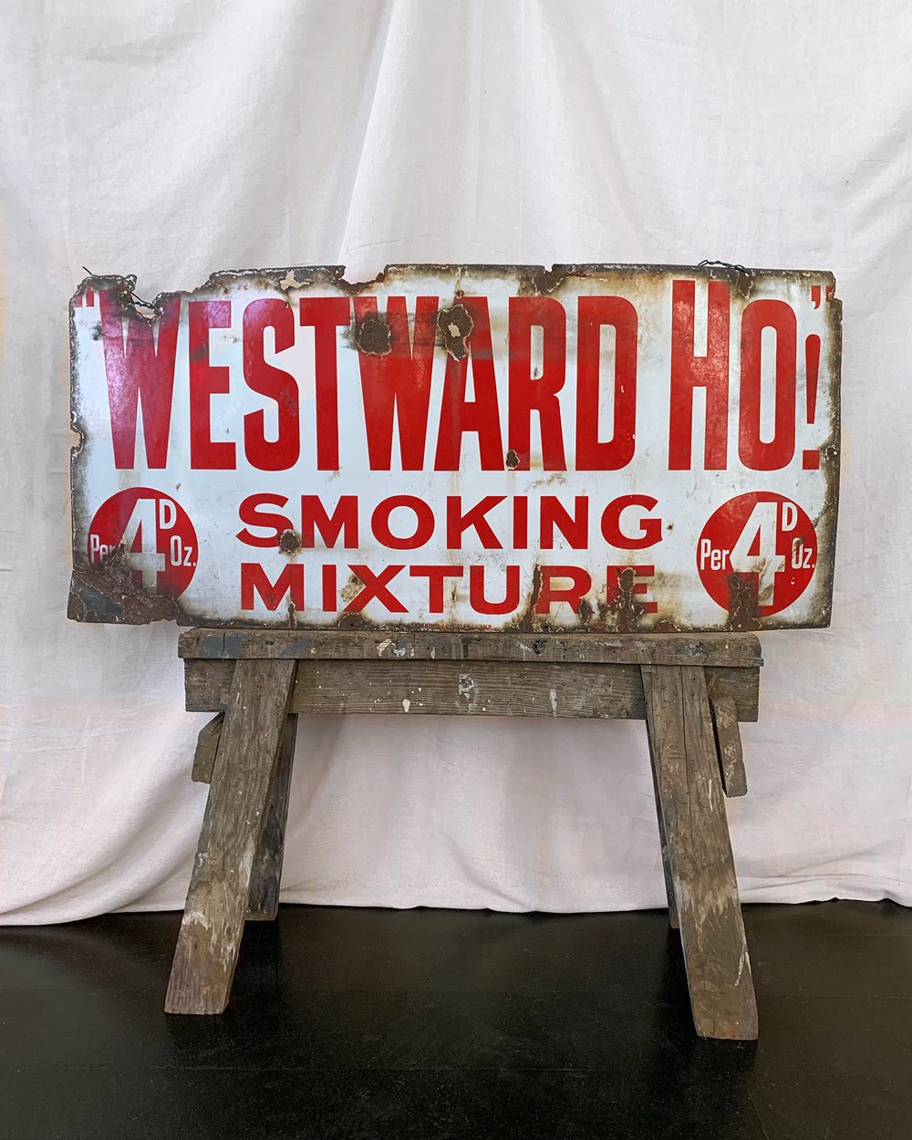Vintage Enamel Sign - Room Four